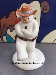 Coalport Snowman Cowboy Jig quality figurine